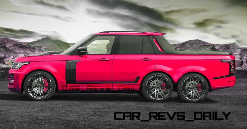 Digital Renderings - StarTech Range Rover 6x6 Long-Box Pickup Truck - 2 Angles + 30 Colors 3 copy