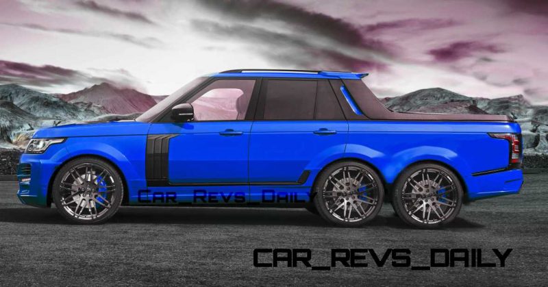 Digital Renderings - StarTech Range Rover 6x6 Long-Box Pickup Truck - 2 Angles + 30 Colors 5 copy