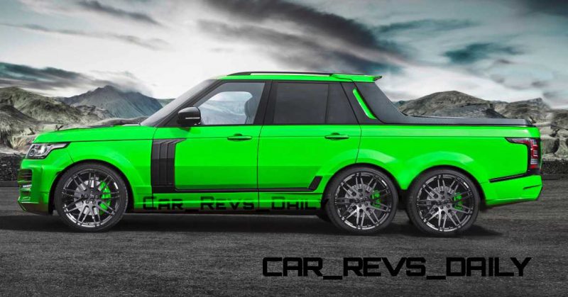 Digital Renderings - StarTech Range Rover 6x6 Long-Box Pickup Truck - 2 Angles + 30 Colors 7 copy