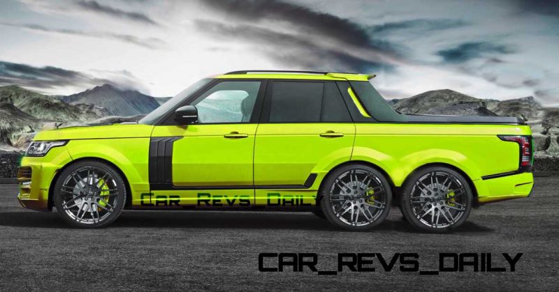 Digital Renderings - StarTech Range Rover 6x6 Long-Box Pickup Truck - 2 Angles + 30 Colors 8 copy