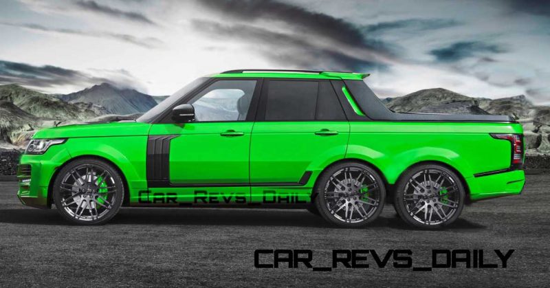 Digital Renderings - StarTech Range Rover 6x6 Long-Box Pickup Truck - 2 Angles + 30 Colors 9 copy