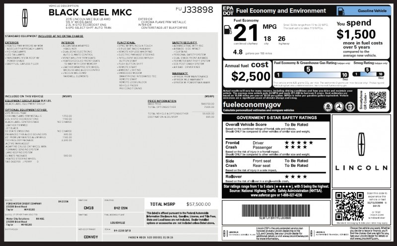 Road Test Review - 2015 Lincoln MKC Black Label 2