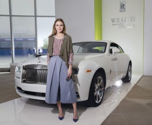 Fashion Icon Olivia Palermo Receives A First Look At Rolls-Royce Motor Cars' Latest Design Creation, Wraith "Inspired by Fashion" During The Global Debut Of The Stunning New Motor Car At An Exclusive Event In The Heart Of New York City