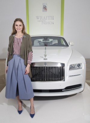 Fashion Icon Olivia Palermo Receives A First Look At Rolls-Royce Motor Cars' Latest Design Creation, Wraith "Inspired by Fashion" During The Global Debut Of The Stunning New Motor Car At An Exclusive Event In The Heart Of New York City