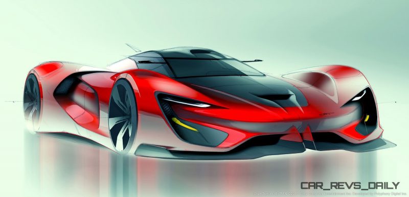 SRT Tomahawk Vision Gran Turismo Concept Sketch