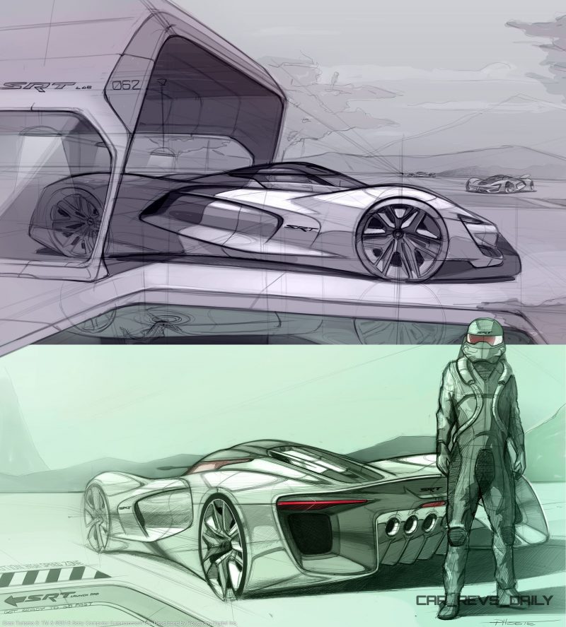 SRT Tomahawk Vision Gran Turismo Concept Sketch