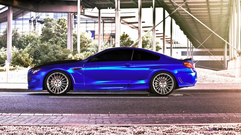 Blue Silk FOSTLA DE Mirror Wrap For Hamann BMW M6 F13 1