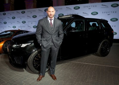 Jaguar Land Rover put on a star studded event for the global reveal of company’s vehicles to be used in the upcoming Bond instalment, SPECTRE 
Frankfurt, Germany