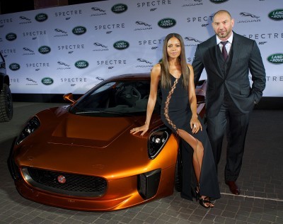 Jaguar Land Rover put on a star studded event for the global reveal of company’s vehicles to be used in the upcoming Bond instalment, SPECTRE Frankfurt, Germany