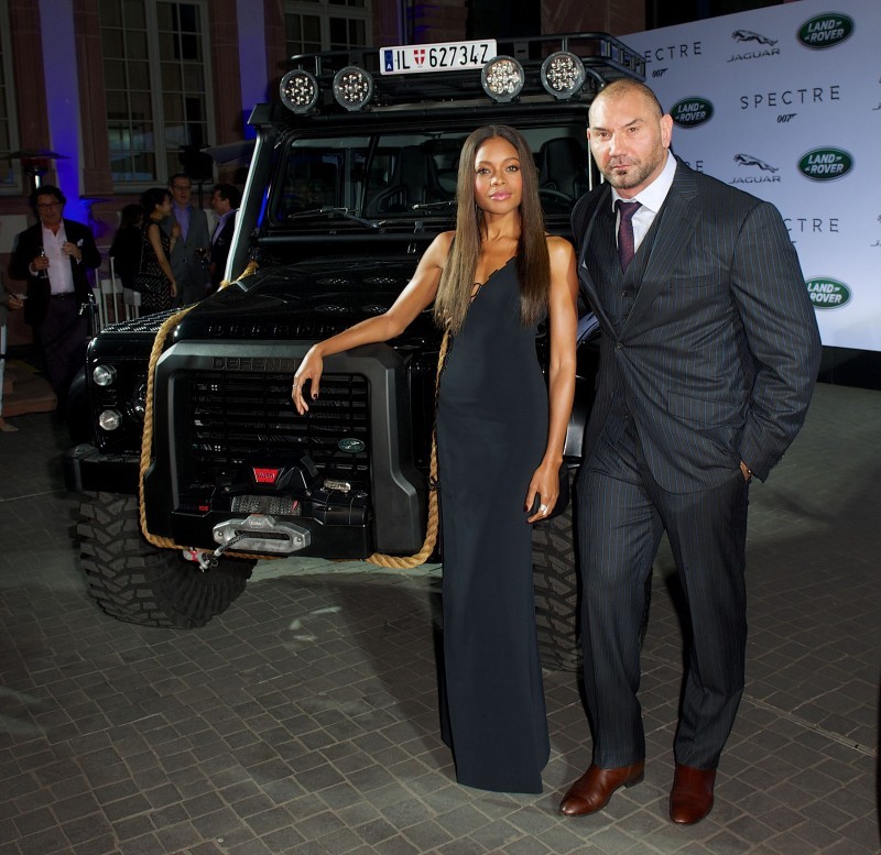 Jaguar Land Rover put on a star studded event for the global reveal of company’s vehicles to be used in the upcoming Bond instalment, SPECTRE 
Frankfurt, Germany