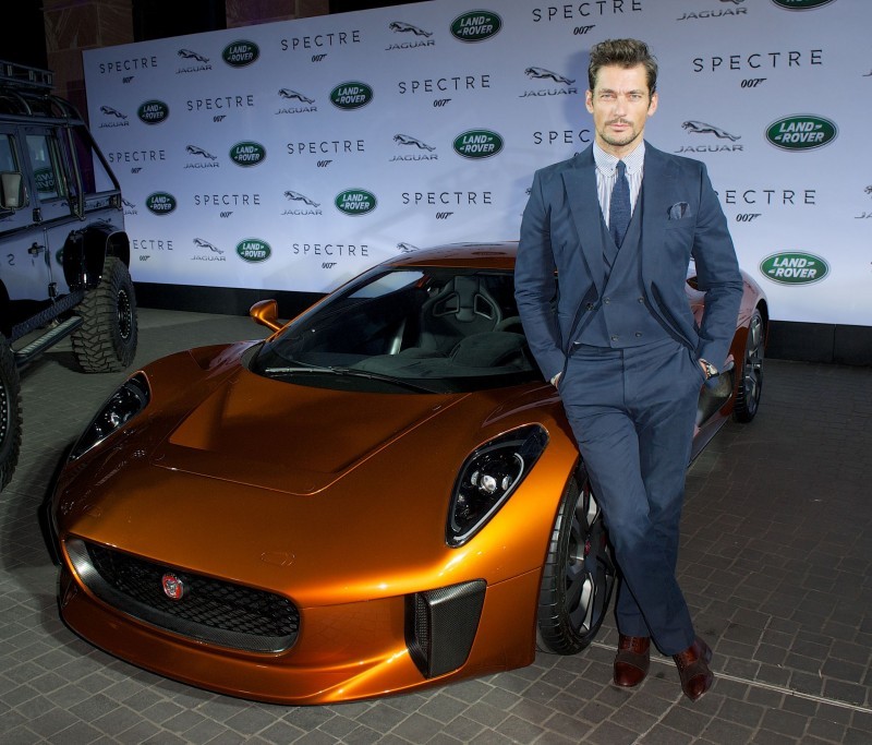 Jaguar Land Rover put on a star studded event for the global reveal of company’s vehicles to be used in the upcoming Bond instalment, SPECTRE 
Frankfurt, Germany