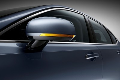 Detail Door Mirror Volvo S90 Mussel Blue