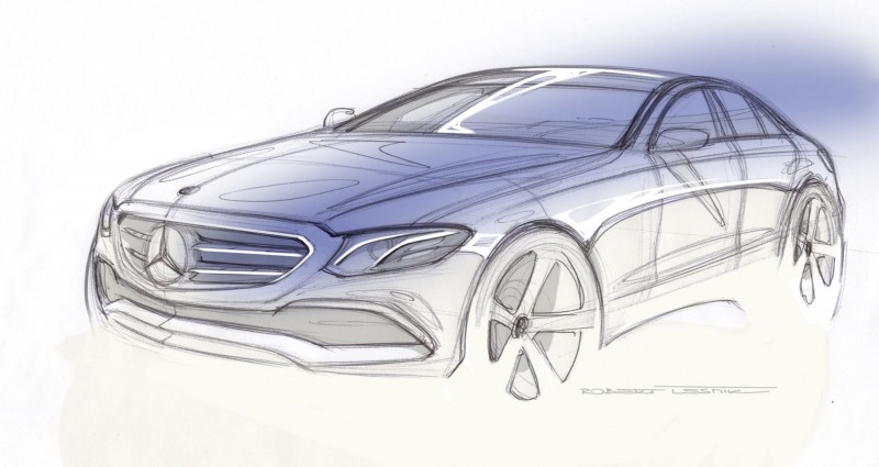 E-Klasse Desigskizze
E-Class design sketch