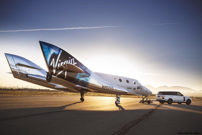 Virgin Galactic VSS Unity with Range Rover Autobiography