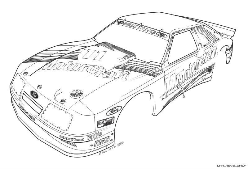 1985 ROUSH Protofab Ford Mustang GTO - Animated Technical Illustrations 1