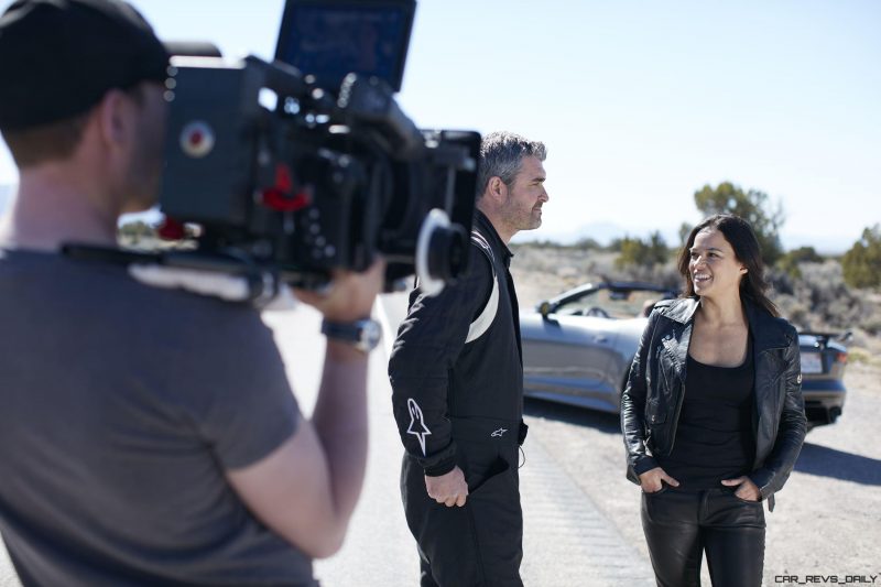 Michelle Rodriguez Roars Past 200MPH in F-Type 20