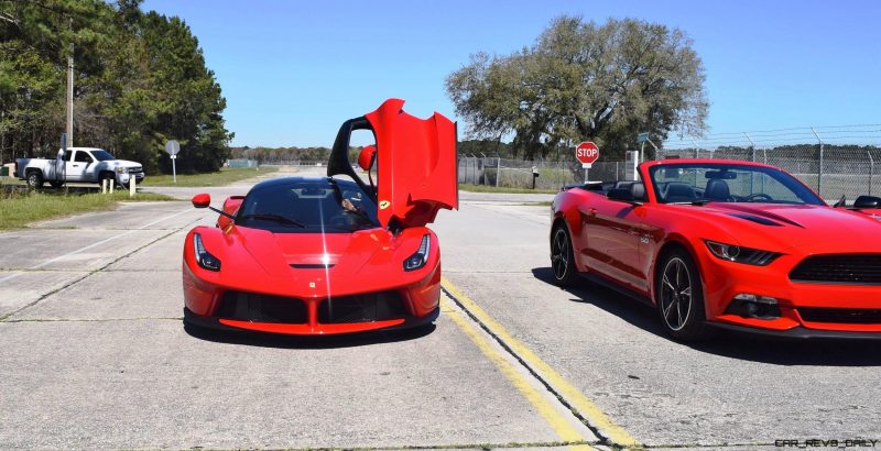 Speed Fleet! 2016 Ford Mustang GT Cali Special + LaFERRARI 1