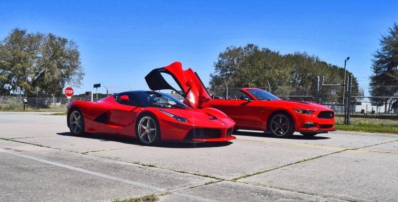 Speed Fleet! 2016 Ford Mustang GT Cali Special + LaFERRARI 12