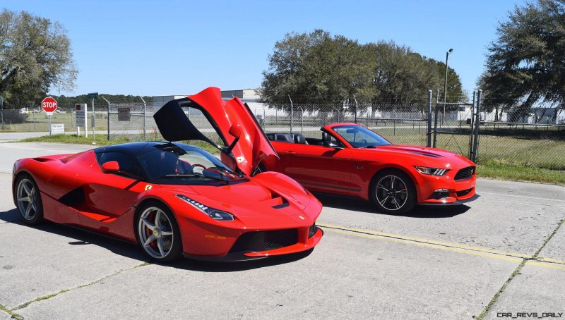 Speed Fleet! 2016 Ford Mustang GT Cali Special + LaFERRARI 17