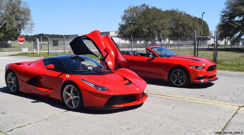 Speed Fleet! 2016 Ford Mustang GT Cali Special + LaFERRARI 18