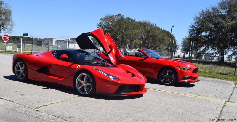 Speed Fleet! 2016 Ford Mustang GT Cali Special + LaFERRARI 20