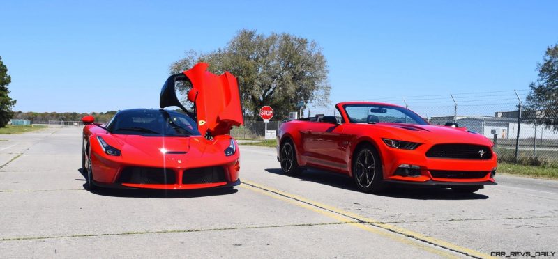 Speed Fleet! 2016 Ford Mustang GT Cali Special + LaFERRARI 4