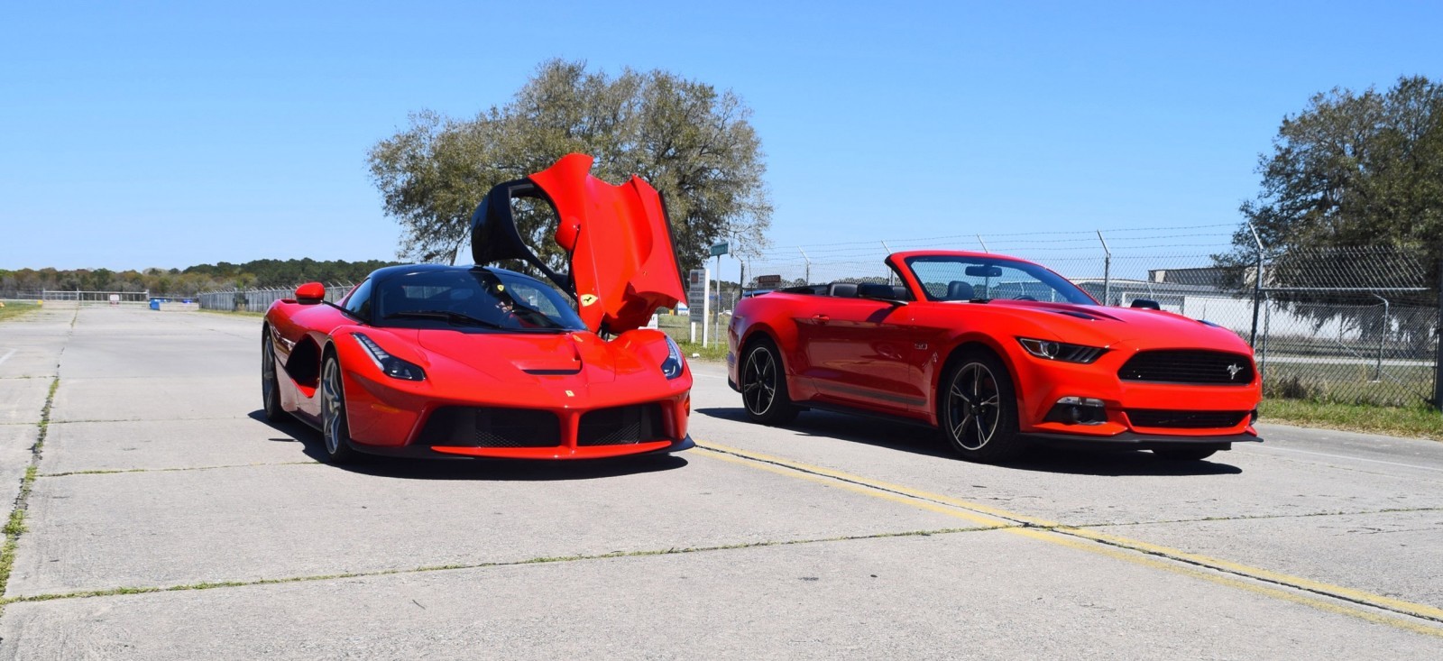 Speed Fleet! 2016 Ford Mustang GT Cali Special + LaFERRARI 5