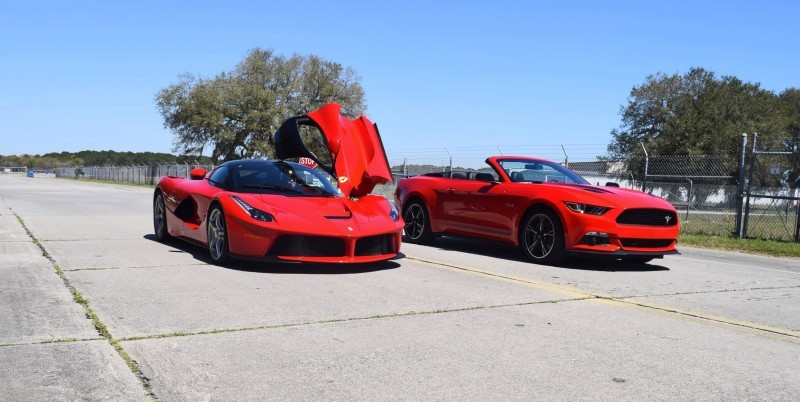 Speed Fleet! 2016 Ford Mustang GT Cali Special + LaFERRARI 6