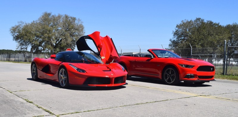 Speed Fleet! 2016 Ford Mustang GT Cali Special + LaFERRARI 8