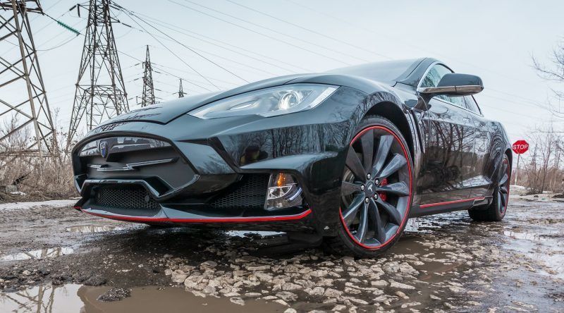 LARTE Design TESLA Model S P85D Elizabeta Redline 31