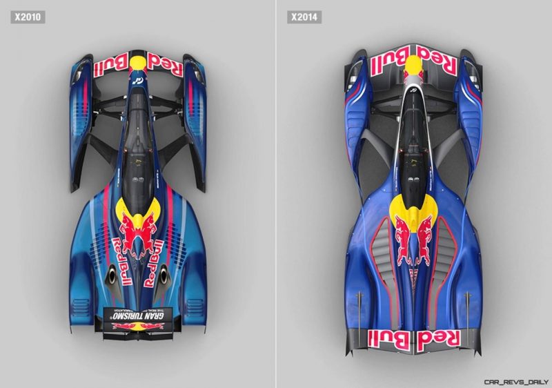 autoART Gran Turismo Red Bull X2014 Fan Car MODEL vs X2010 SCALE MODEL 22