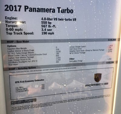 2017 Porsche Panamera TURBO Interior 20