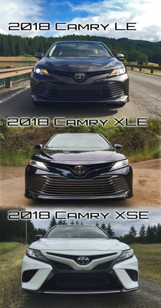 Camry-LE,-XLE-and-XSE-Trim-Comparisons---Nose