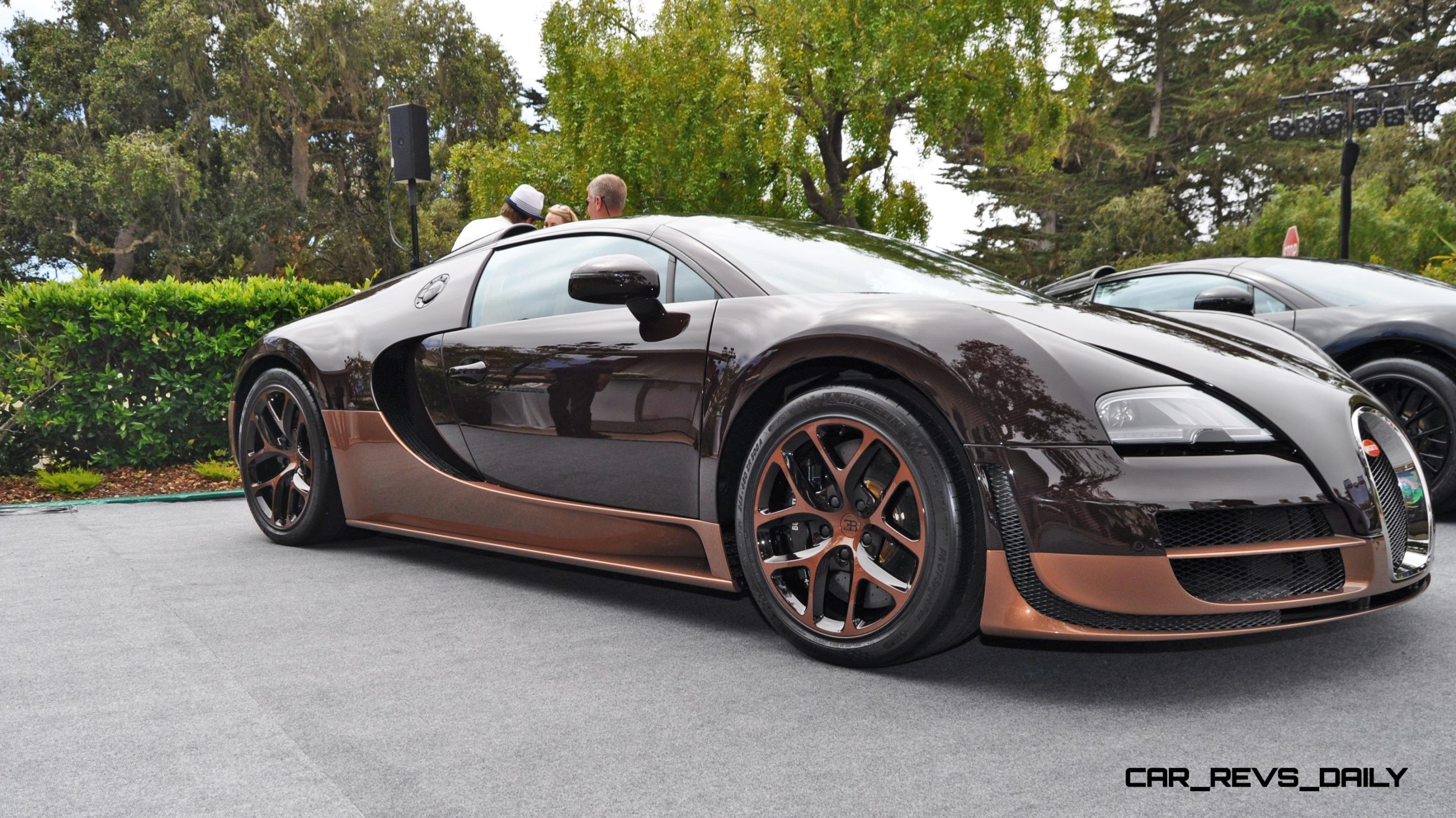 Car-Revs-Daily.com All Six Bugatti Veyron Legends Together In Pebble ...