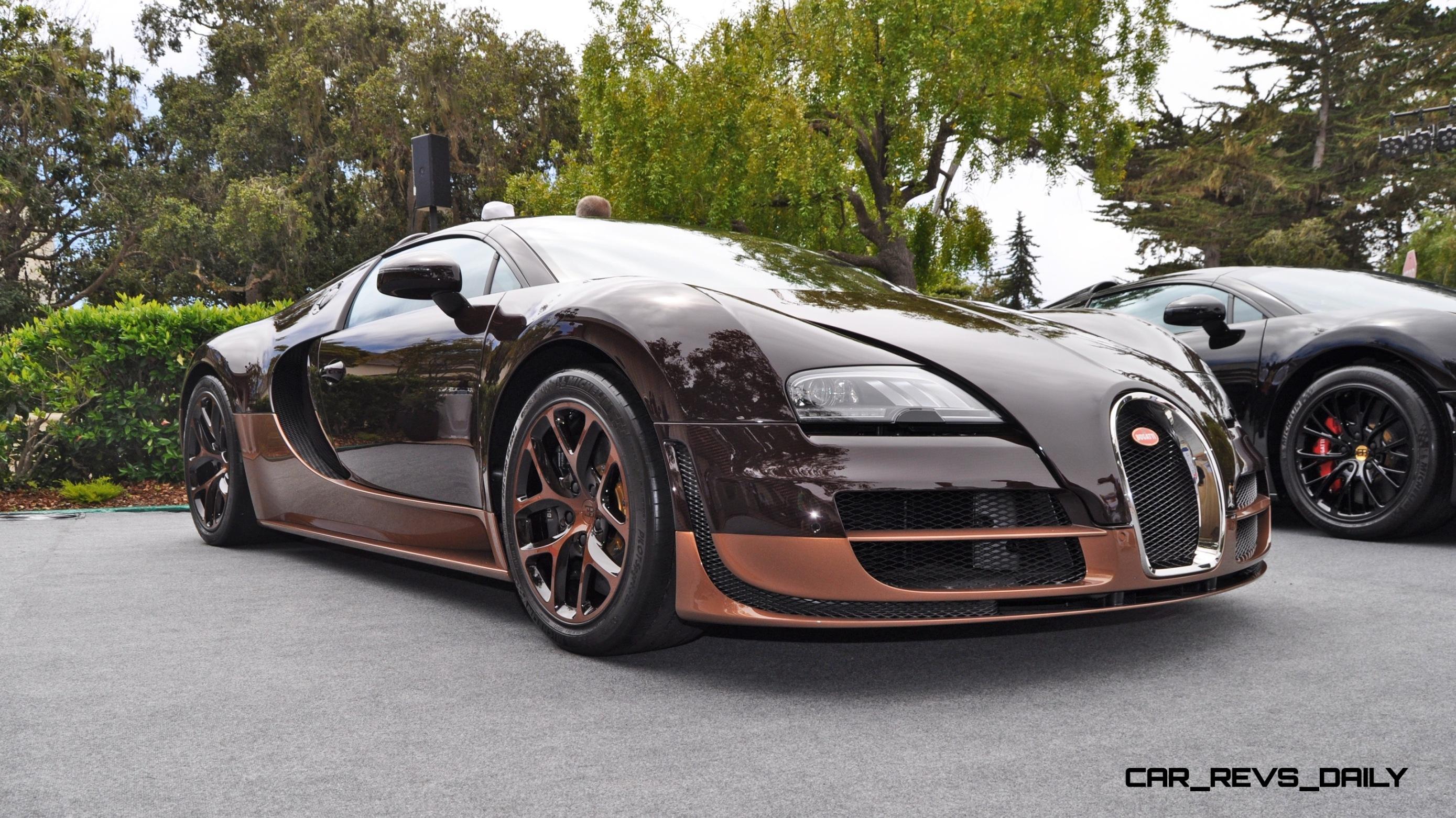 All Six Bugatti Veyron Legends Together In Pebble Beach 2014