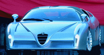 Concept Flashback - 1997 Alfa Romeo Scighera is Mid-Engine Twin-Turbo V6 Hypercar GIFheader