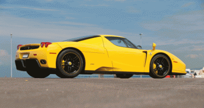 Enzo Ferrari Yellow gif header