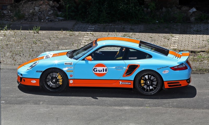 Gulf Racing Livery by CAM SHAFT for the Porsche 911 Turbo 4