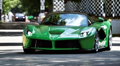 Jay Kay's Green LaFerrari and F12 TRS Spyder Cause Deadly Fanboy Riots at 2014 Goodwood FoS2