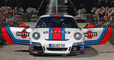 Martini-style Racing Livery by CAM SHAFT for the Porsche 911 GT3  GIF header1