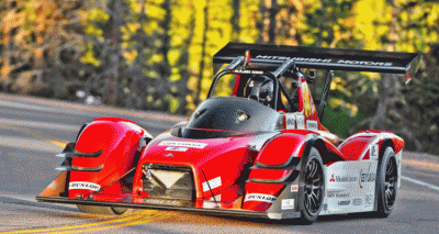 Pikes Peak 2014 Mitsubishi MiEV Evo III GIF heaqder