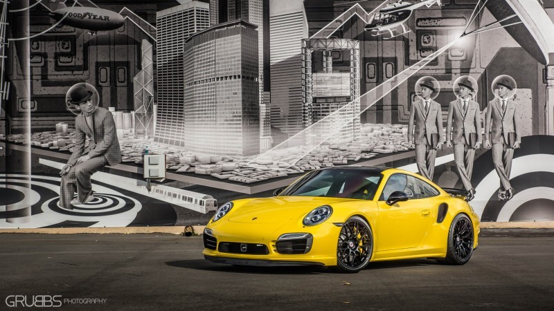 Porsche 991 Turbo S with HRE RC100 in Gloss Black_23955817789_o