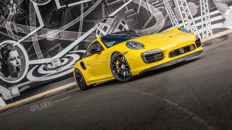 Porsche 991 Turbo S with HRE RC100 in Gloss Black_23955817999_o