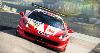 RacingOne Ferrari 458 header gif