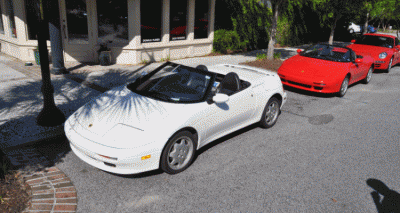 Rare Ragtops - A Pair of Lotus Elans Graced Kiawah Island, SC Cars and Coffee Today GIF