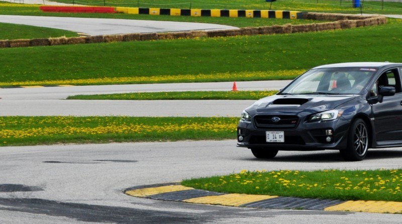 Track Test Review - 2015 Subaru WRX STI Is Brilliantly Fast, Grippy and Fun on Autocross 15