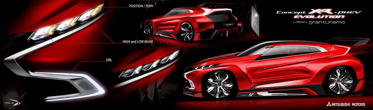 Super evolution. Car Vision Митсубиси.